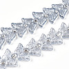 Electroplate Glass Beads Strands EGLA-N012-04I-1