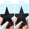 12Pcs Star Shape Cloth Embroidery Applqiues PATC-GF0001-33A-7