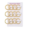 PVD Vacuum Plating 304 Stainless Steel Huggie Hoop Earrings for Women LS-EJEW-F280-07I-G-4