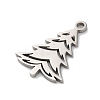 Anti-Tarnish Christmas 201 Stainless Steel Pendants STAS-Q015-10P-2