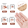 80Pcs 4 Style Brass Crimp Beads Covers KK-HY0002-94RG-2