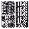 12 Sheets 3 Styles PVC Number Adhesive Decorative Stickers DIY-GL0004-59-1