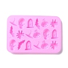 Halloween Theme Tombstone/Skull/Bat Cake Decoration Food Grade Silicone Molds LS-DIY-E067-04-2