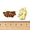Brass Enamel Stud Earrings EJEW-B120-01G-01-3