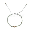 Adjustable Glass Seed Bead Braided Bead Bracelets for Women VT9382-6-1