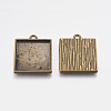 Alloy Pendant Cabochon Settings X-PALLOY-A19951-AB-FF-2