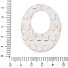 Printed Transparent Acrylic Pendants FIND-K017-15A-01-3