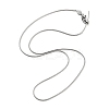 Ion Plating(IP) Adjustable 304 Stainless Steel Snake Chain Necklaces NJEW-K270-01P-2