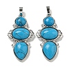 Synthetic BlueTurquoise Pendants G-Q158-04L-1