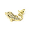 Brass Micro Pave Cubic Zirconia Pendants FIND-Z023-02B-2