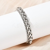 201 Stainless Steel Cuba Style Chian Bracelet for Men LS-BJEW-B138-06P-04-1