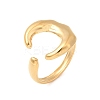 304 Stainless Steel Cuff Rings for Women RJEW-B137-02G-03-2