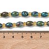 Electroplated Natural Druzy Geode Crystal Beads Strands G-G459-03B-11-4