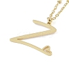 304 Stainless Steel Pendant Necklaces LS-NJEW-H029-02G-Z-1