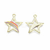 Alloy Enamel Pendants ENAM-S115-177D-3