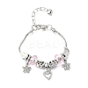 Alloy European Beads Charm Bracelets BJEW-F495-12P-2