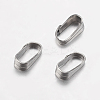 Tarnish Resistant 304 Stainless Steel Snap On Bails STAS-F149-28P-1