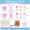 50Pcs 2 Styles Transparent Crackle Acrylic Beads OACR-TA0003-89-4