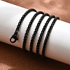 304 Stainless Steel Box Chain Necklaces X-NJEW-P244-01B-2