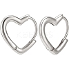 1 Pair Sterling Silver Hoop Earrings EJEW-BBC0001-38P-1