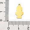 Christmas Theme 201 Stainless Steel Pendants STAS-Q015-13G-01-3