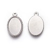 Tarnish Resistant 304 Stainless Steel Pendant Cabochon Settings LS-STAS-P231-31P-2