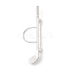 Golf Club Alloy Cubic Zirconia Brooches LS-JEWB-M050-01P-02-1