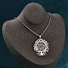 201 Stainless Steel Hollow Tree of Life Pendant Box Chain Necklaces NJEW-M086-04P-5