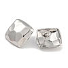 304 Stainless Steel Square Stud Earrings for Women EJEW-U022-10P-2