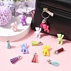 DIY Acrylic Bear Pendant Keychian Making Kits DIY-YW0013-17-4