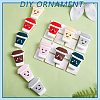 12Pcs 6 Styles Cartoon Smiling Face Water Cup Silicone Beads JX667A-5