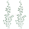 Polyester Flower Embroider Thread Iron on/Sew On Patches PATC-WH20017-19G-1