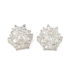 Brass Clear Cubic Zirconia Beads KK-D228-21S-1