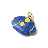 Brass Enamel Pendants KK-P343-03G-3