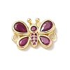 Brass Pave Cubic Zirconia Butterfly Links Connector Charms LS-KK-L268-028G-04-1