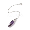 Mixed Gemstone Dowsing Pendulum Pendants G-C051-10P-3