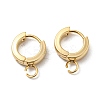 201 Stainless Steel Huggie Hoop Earrings Findings STAS-A167-01E-G-1