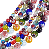 3 Styles Handmade Millefiori Glass Round Beads Strands LAMP-HY0001-16-1