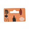 Rectangle Paper One Pair Earring Display Cards with Hanging Hole CDIS-C004-04D-1