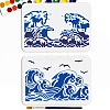 2Pcs PET Hollow Out Drawing Painting Stencils DIY-MA0005-56B-1