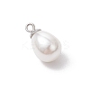 Natural Cultured Freshwater Pearl Teardrop Pendants PALLOY-JF03360-4