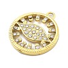 Ion Plating(IP) 304 Stainless Steel Rhinestone Pendants STAS-U034-06G-2