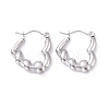 Non-Tarnish 304 Stainless Steel Heart Hoop Earrings for Women EJEW-G293-20P-1