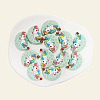 Moon with Unicorn Food Grade Eco-Friendly Silicone Focal Beads SIL-SZC0008-05C-1