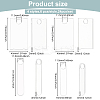 Acrylic Blanks Wine Glass Charms DIY-WH0578-03-2
