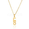 304 Stainless Steel Word Constellation Pendant Necklaces FS-WGAAB2A-09-2
