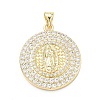 Brass Micro Pave Cubic Zirconia Pendants KK-H539-17A-2