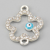Alloy Rhinestone Links Connectors LS-X-ALRI-S170-05S-1
