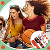 4 Rolls 4 Colors Sport Ball Print Grosgrain Ribbon OCOR-PH0004-07B-6