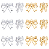12Pcs 2 Colors 304 Stainless Steel Charms STAS-UN0063-36-1